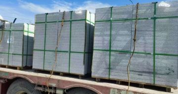 鄂尔多斯 芝麻白花岗岩地铺石装车日常