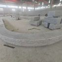 鄂尔多斯 芝麻白异形坐凳，自然面光面弧形加工