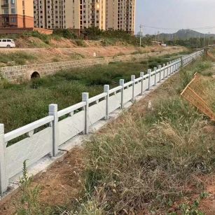 鄂尔多斯 白麻河道栏杆效果展示图