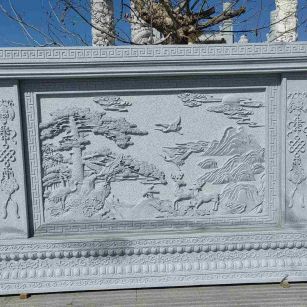 鄂尔多斯 芝麻白大型照壁，屏风，影壁