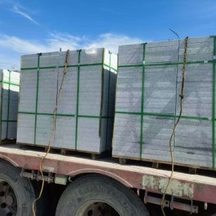 鄂尔多斯 芝麻白花岗岩地铺石装车日常