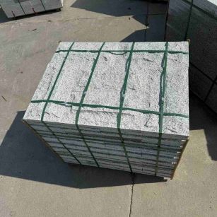 鄂尔多斯 白麻花岗岩石材自然面蘑菇石成品