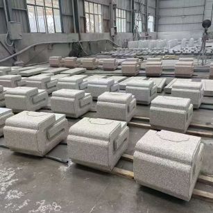 鄂尔多斯 白麻花岗岩异形加工-石凳，坐凳