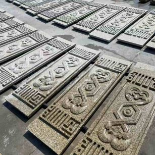 鄂尔多斯 黄金麻花岗岩外墙雕刻板