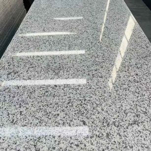 鄂尔多斯 白麻花岗岩光面毛板