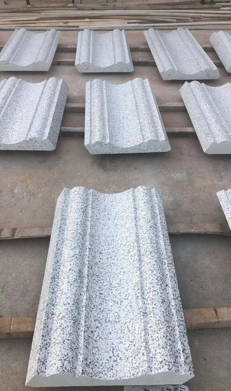 鄂尔多斯 白麻花岗岩光面别墅线条