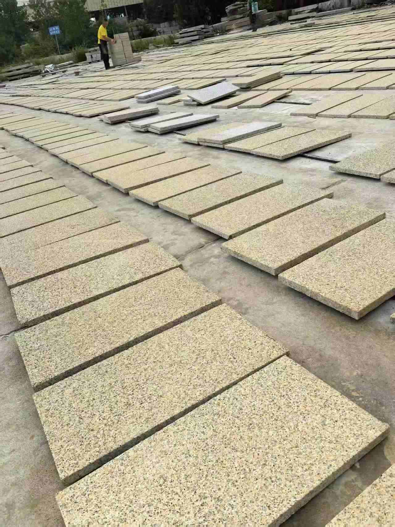 鄂尔多斯 黄金麻荔枝地铺石面排板