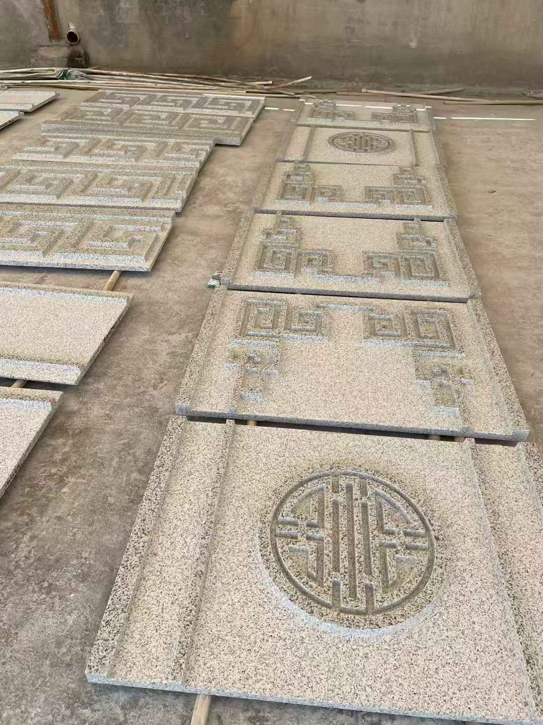 鄂尔多斯 白麻花岗岩外墙立面雕刻板