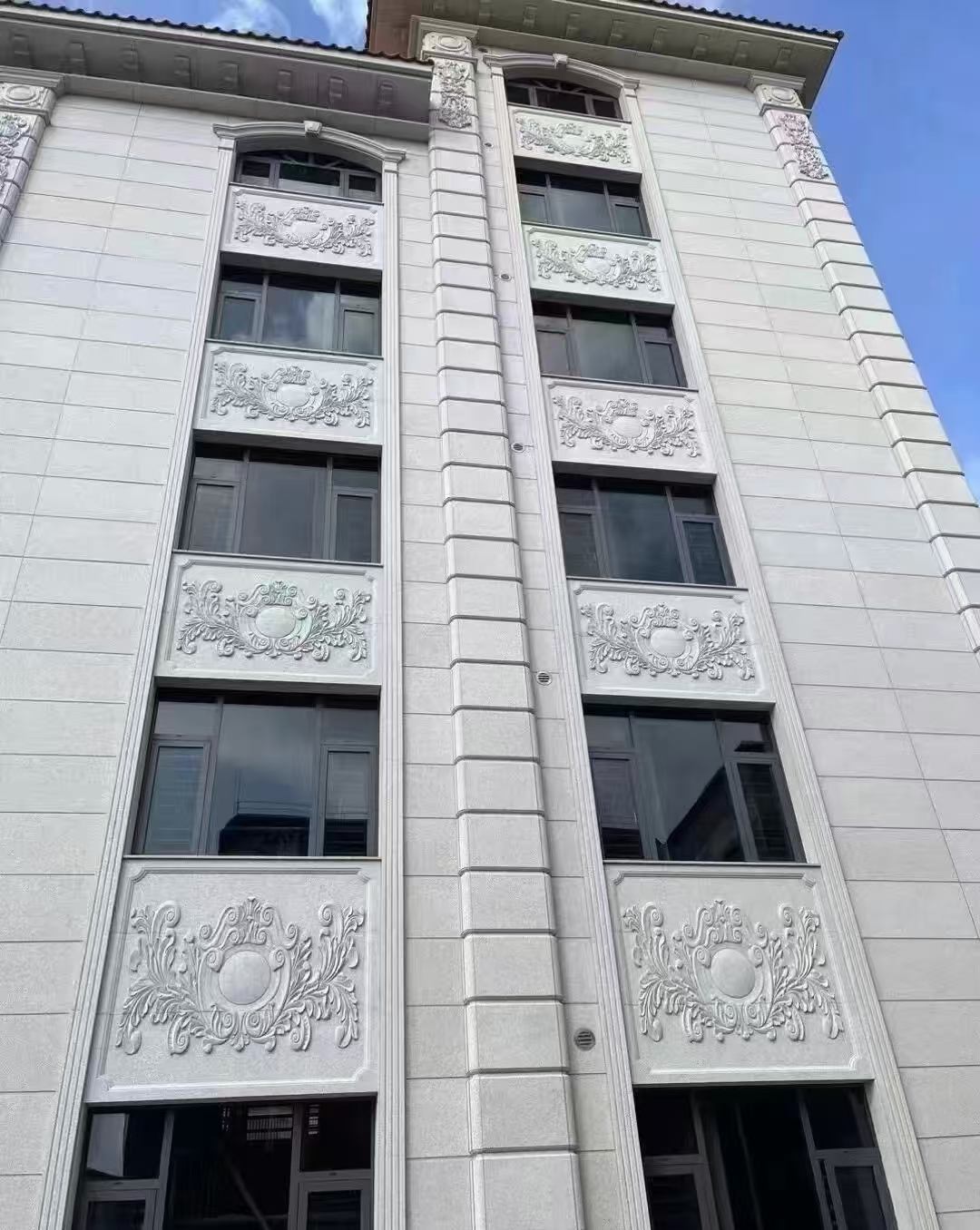 鄂尔多斯 白麻荔枝面花岗岩别墅外墙干挂