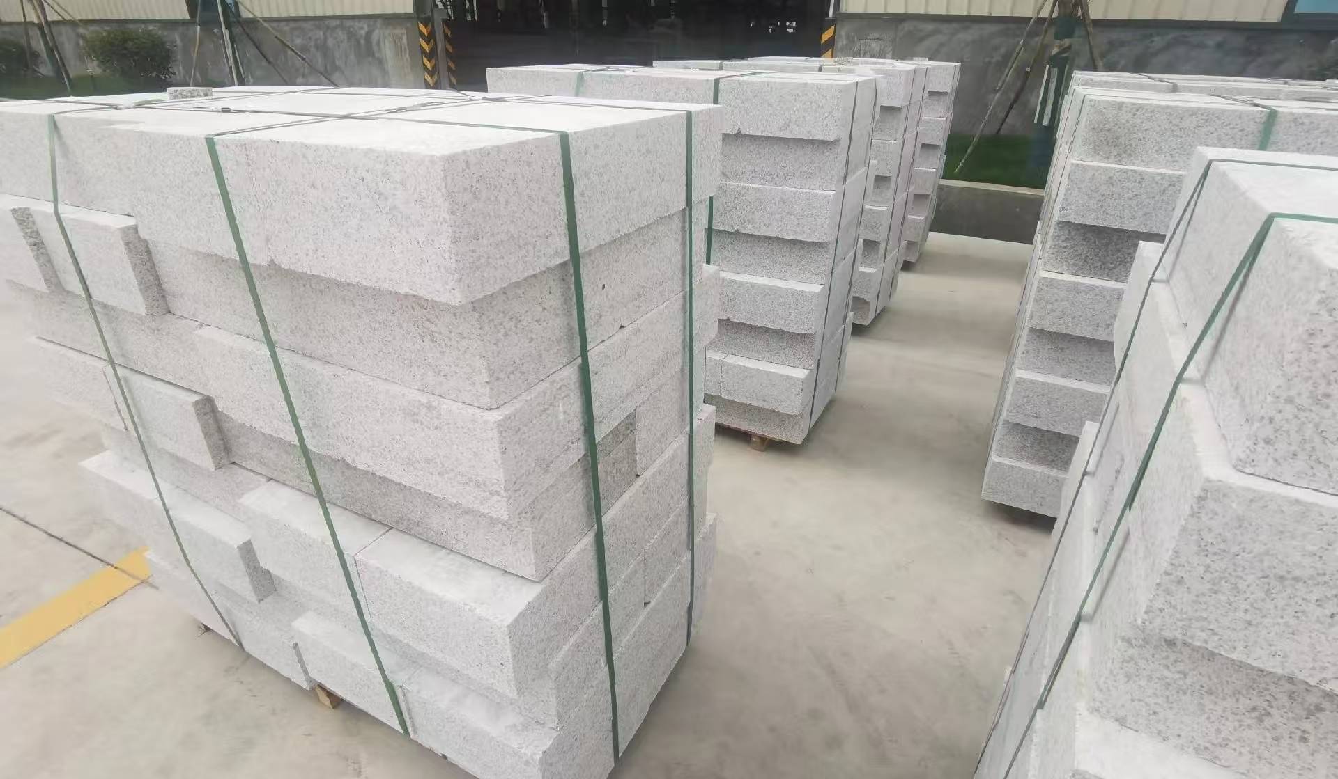 鄂尔多斯 白麻花岗岩路沿石，立缘石，平缘石，路牙石，道牙石，马路牙子等